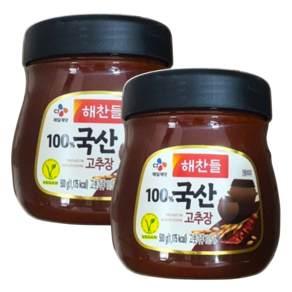 해찬들 100% 국산 고추장 500g, 2개