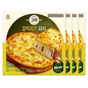 고메 갈릭치즈 피자 325g, 4개