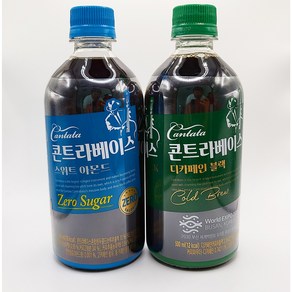 칸타타 콘트라베이스 500ml 디카페인 블랙 6개 + 스위트아몬드(제로슈거) 6개