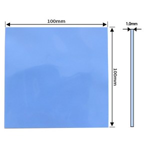 쿨러 써멀패드 Thermal Pad 쿨링 방열 열전도패드 100 x 1.0mm