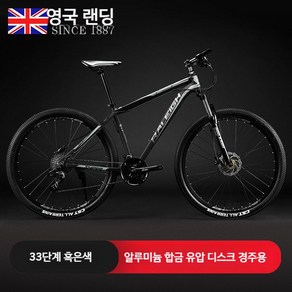 29인치자전거 MTB 로드바이크 풀샥 인치자전거 산악 학생 출퇴근, 1개, 26인치, A. 블랙 실버 33단