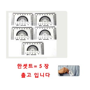 5장한셋트 엘엔피 국산 크랙스켈 LNP-2 크랙게이지 균열게이지 균열자 LNP2 크랙측정 콘크리트균열측정기 토탈공구, 5개