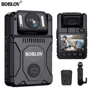 오토바이블랙박스 BOBLOV M7 1080P HD 미니 카메라 4000mAh 코더 128GB GPS 경찰 180 ° 회전 자전거 스포츠 DV 자동차 DVR, 1)128GB