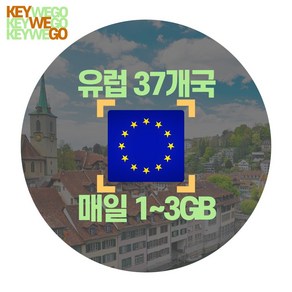 유럽 eSIM LTE 매일 1GB 2GB 3GB 이심 1일부터 30일, 1개, EKC_유럽KPN_매일1GB무제한_01일, 1일