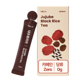 트루티 대추흑미차 액상차 대추차 흑미차 릴렉스 꿀잠차 숙면차 식수대용차, 1박스, 15개입, 25mg