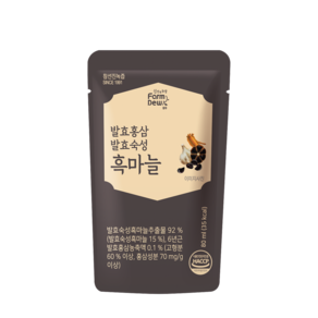 루팀팜 팜듀발효홍삼 80ml 30개 1박스 참선진진천지사