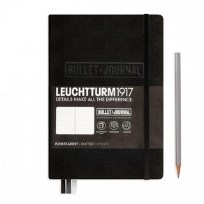 LEUCHTTURM1917 - 공식 불렛 저널 - 미디엄 A5 - 하드커버 도트 노트 (에메랄드) - 240 번호가 매겨진 페이지, 에메랄드