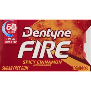 Dentyne Fie Suga Fee Gum Spicy Cinnamon Dentyne Fie 무설탕 껌 스파이시 시나몬, 1개