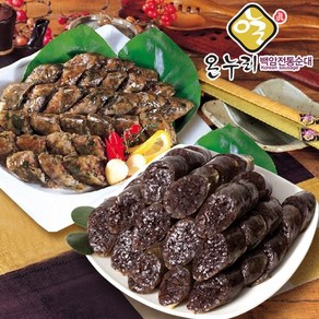 [백암전통순대]찰순대1kg + 찹쌀순대 1kg, 2팩