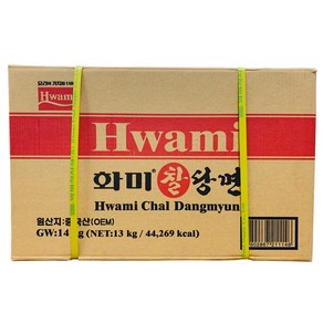 화미 찰당면 14kg 벌크 박스 업소용 잡채 당면사리, 1개