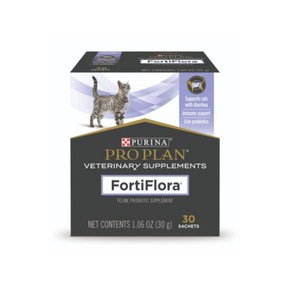 국내배송 Fortiflora 포티플로라 고양이 유산균 30포