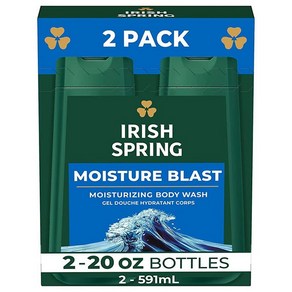 아이리쉬스프링 모이스처 블라스트 바디워시 20온스 2팩 남성용, Moistue Blast_20 Ounce (Pack, 없음, 2개