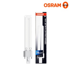 오스람 OSRAM DULUX S BLUE UVA 9W/78 젤네일 경화용 UV램프, 오스람 젤네일기구용 램프 9W, 1개