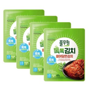 풀무원 톡톡 썰어담은김치, 400g, 4개