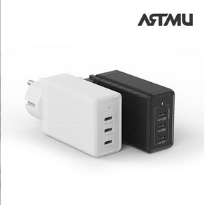 아트뮤 USB PD 100W PPS GaN 접지 멀티 초고속 충전기 GS710, 1개, 블랙