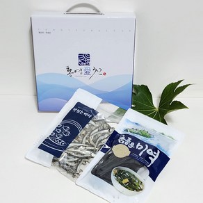 통영애찬 멸치2종선물세트 1호(대멸치150g/미역40g), 1개