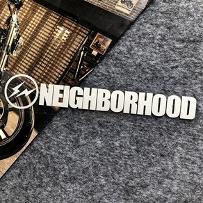 라이트닝 NEIGHBORHOOD 반사 자동차 스티커 창문 바디 앞 뒤 앞 유리 범퍼 트렁크 오토바이 기관차 데칼 장식, Silve, 1개