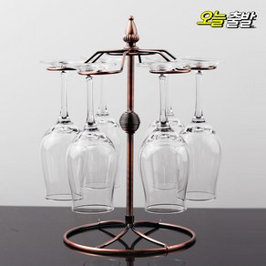커빙 스프린 와인잔거치대 6구 엔티크 와인잔걸이 렉 보관함 진열대, 1개