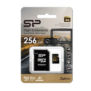 [실리콘파워]microSDXC Golden Superior UHS-I U3 A1 V30 256GB -SP256GBSTHDV3V1GSP-