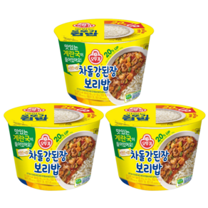 오뚜기 컵밥 차돌 강된장 보리밥, 310g, 3개