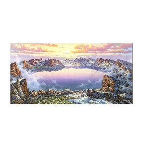 보석십자수 산수화 폭포수 배산임수 원형큐빅 diy키트, 산수화-16, 140×70cm, 1개