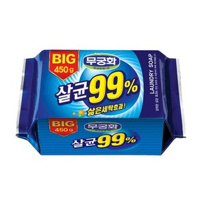 [풍부한거품] 무궁화 점보 비누 세탁 빨래비누 450g, 450g x 3개