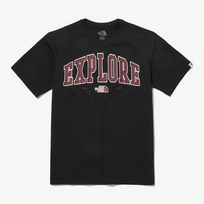 [매장] 노스페이스 THE NORTH FACE NT7UQ50K 화이트라벨 익스플로러 반팔 라운드 티 BLACK 222674