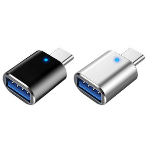 믹스MICS 1+1 메탈 알루미늄 USB-A to USB C타입 USB 3.0 5Gbps Type-C 변환젠더 2P