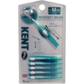 KENT(켄트) 치간 칫솔 휴대용 M사이즈 6개입, 1개, 1.2mm