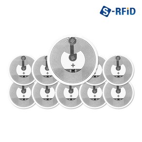 현승 NFC 태그 인레이 투명 스티커 칩 라벨 안테나 25mm 10개 세트