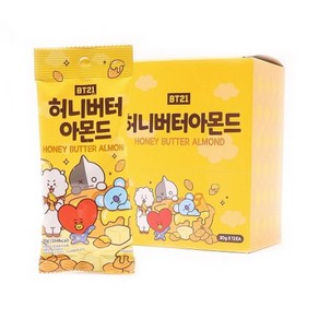 BT21 허니버터아몬드, 12개, 30g