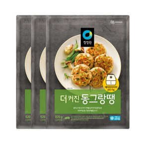 청정원 더커진동그랑땡 520g, 3개, 520mg