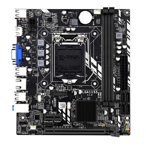 인텔 코어 I7 / i5 / i3 / 펜티엄 / 셀러론 LGA1155 DDR3 M-ATX 인텔 마더 보드 H61 용 LGA 1155 마더 보드, 하나, 보여진 바와 같이