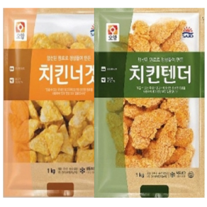 사조 치킨텐더 1kg+치킨너겟 1kg, 01.치킨너겟 1kg+치킨텐더 1kg, 1kg