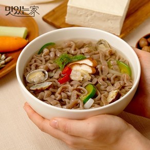 명인 신덕재 한둘 쫄깃 생도토리 칼국수 멸치맛(2/4/6팩), 2팩 (4인분)