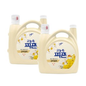 피죤 고농축 강력탈취 섬유유연제 써니가든 본품, 6L, 4개