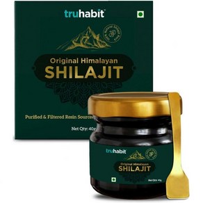 [B0CNPYTBXG] TuHabIt 원래 40g 시라지트 히말라야 수지 - 및 웰빙 부스터를 85+ 미네랄 남성과 검증됨, 1개