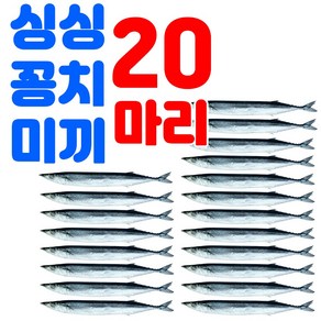 싱싱하고 사이즈 큰 낚시용 꽁치 미끼 약25~27cm 갈치낚시 선상 텐야 텐빈 생미끼 붕장어, 20개