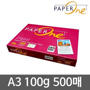 페이퍼원 A3용지 고품질 복사용지 100g 낱권 1권 500매, A3