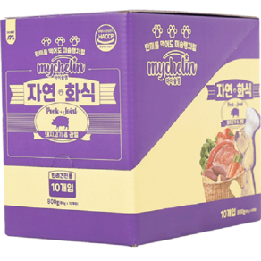 마이베프 강아지 마이슐랭 자연화식 사료 돼지고기 & 관절, 돼지, 80g, 10개