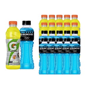 파워에이드600ml 10개+ 게토레이600ml 10개, 20개, 600ml