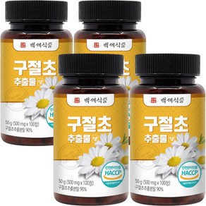 구절초 추출물 정 국내산 식약처 HACCP 인증, 100정, 4개