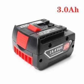 144V 6000mAh 충전식 리튬 배터리 팩 보쉬 무선 드라이버 BAT607 BAT607G BAT614 BAT614G, 1개