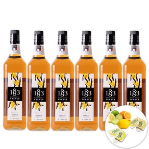 트렌드커피 1883 바닐라 시럽 1L+트루시트러스, 1L, 6개