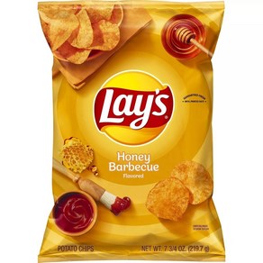 [미국직배송]레이스 허니 바베큐맛 감자칩 1개x219.7g Lay's Honey Babecue Potato Chips - 7.75oz, 219g, 1개