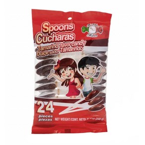 MDM SPOONS WITH TAMARIND CANDY (CUCHARAS)24CT 8.47 BAG 타마린드 캔디가 포함된 MDM 스푼(CUCHARAS)24CT 8.47 가방, 1개, 272.16g