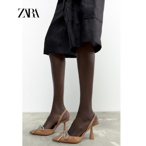 ZARA 자라 글리터 리본 슬링백 힐