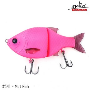 몰릭스 빅베이트 글라이드 베이트 140 플로팅 Molix Glide Bait 140F, #541 Mat Pink, 1개