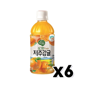 자연은싱그런 감귤주스 패트 340ml x 6개