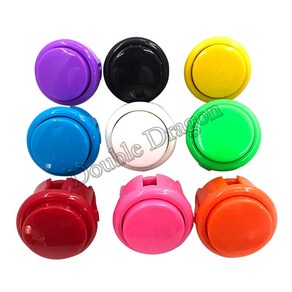 10pcs 아케이드 30mm 복사 Sanwa 푸시 버튼 스냅 라운드 교체 OBSF-30 Fit Jamma Mame Machine Reto Console, 혼합